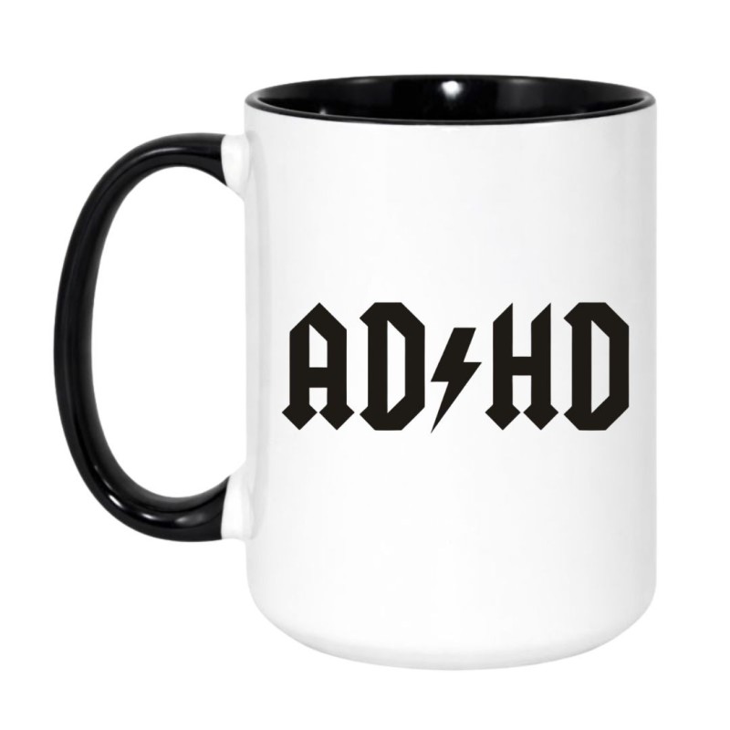 Kubek duży 450 ml z napisem ADHD