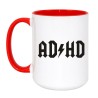 Kubek duży 450 ml z napisem ADHD