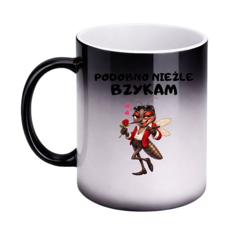 Magiczny kubek z napisem podobno nieźle bzykam