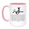 Kubek personalizowany z imieniem Justyna opis