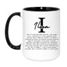 Kubek duży 450 ml personalizowany z imieniem Ilona