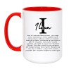 Kubek duży 450 ml personalizowany z imieniem Ilona