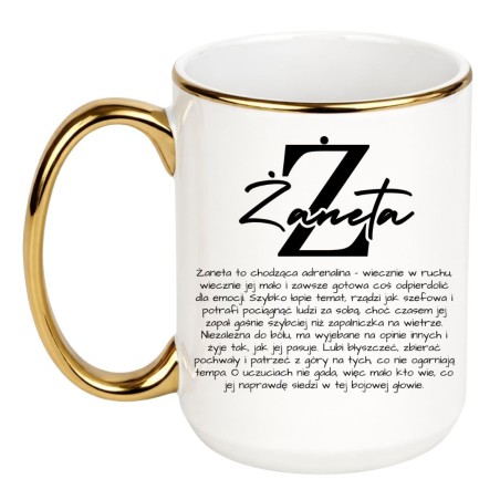 Kubek z imieniem Żaneta - personalizowany prezent