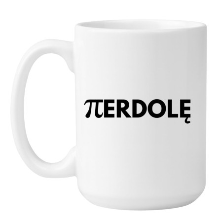 Matematyczny duży kubek 450 ml z napisem PIERDOLĘ