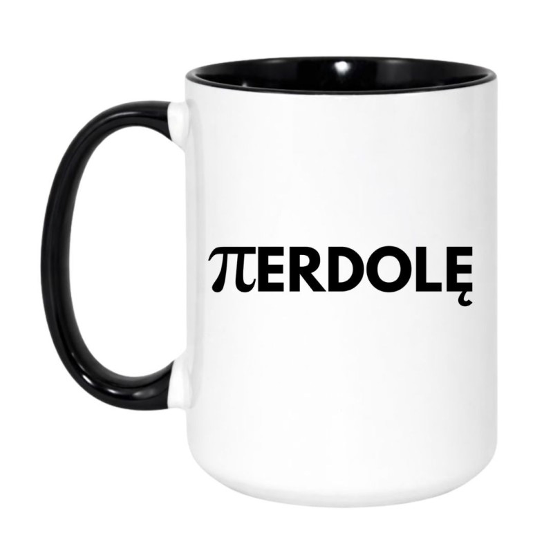 Matematyczny duży kubek 450 ml z napisem PIERDOLĘ