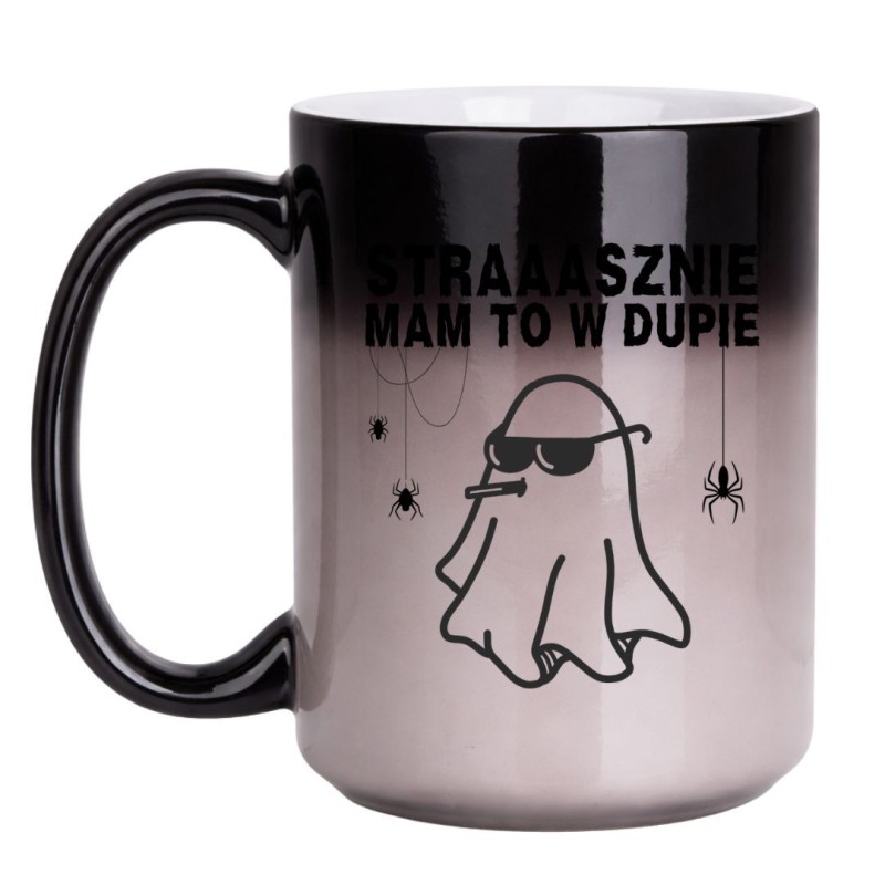 KUBEK „STRASZNIE MAM TO W DUPIE” DUŻY MAGICZNY