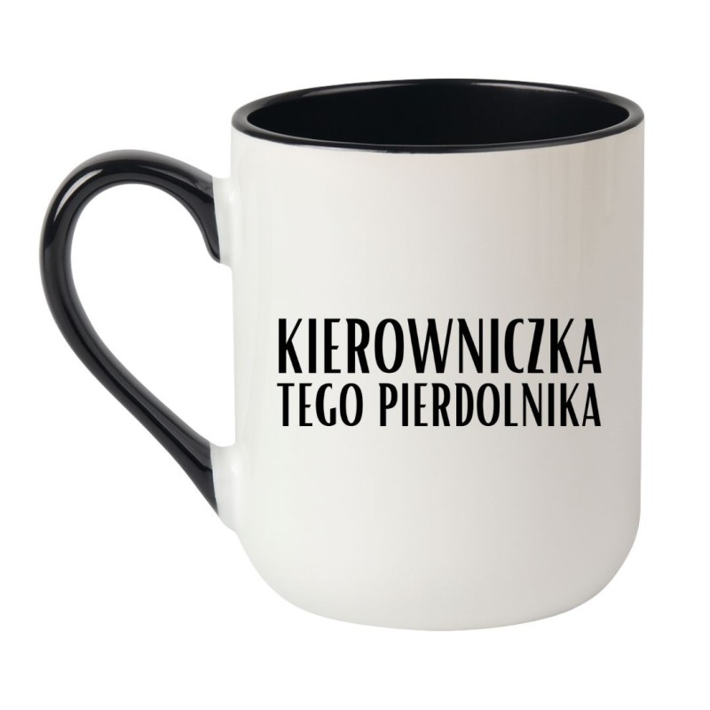 kubek do biura dla menedżerki z poczuciem humoru