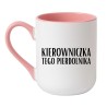 kubek dla szefowej z wyrazistym nadrukiem