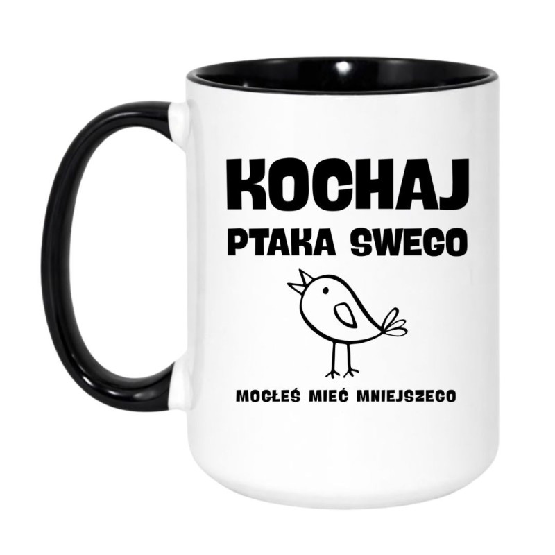 Kubek elegancki biało-czerwony 330 ml ze śmiesznym nadrukiem – kubek dla fanów kawy z dystansem, sprawdź bestseller.