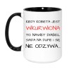 śmieszny kubek do pracy dla koleżanki która ma ognisty charakter