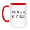 Kubek duży biało-czerwony 450 ml z wulgarnym napisem – kubek 450 ml biało-czerwony, chamski kubek bez cenzury