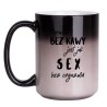 KUBEK "PORANEK BEZ KAWY JEST JAK SEX BEZ ORGAZMU" DUŻY MAGICZNY