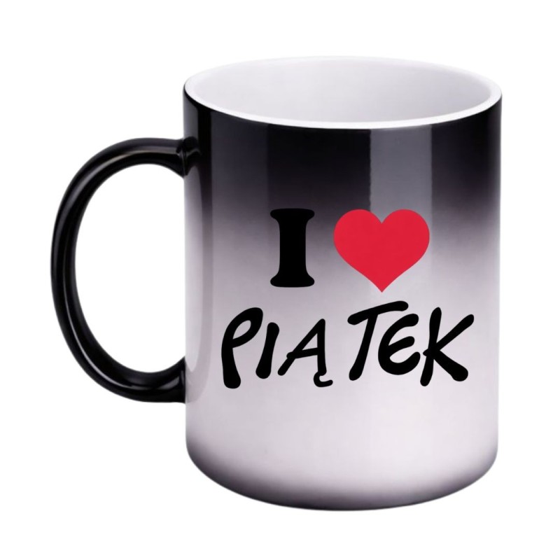 Magiczny kubek zmieniający kolor I Love Piątek