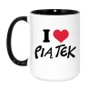 Kubek z napisem I LOVE PIĄTEK