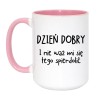 Kubek duży biało-różowy 450 ml z nadrukiem bez cenzury – zabawny prezent dla dorosłych
