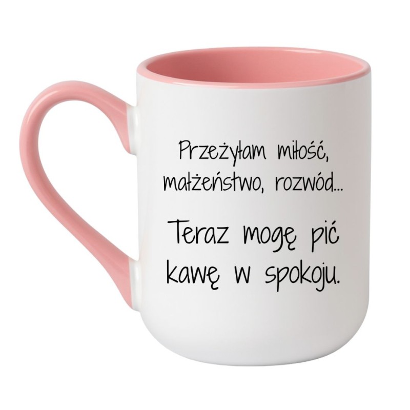 humorystyczny kubek prezent dla kobiety po rozwodzie