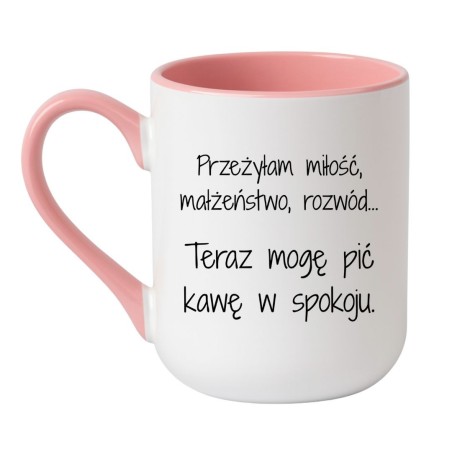 humorystyczny kubek prezent dla kobiety po rozwodzie