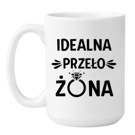 duży kubek 450 ml do kawy z napisem dla żony
