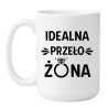 duży kubek 450 ml do kawy z napisem dla żony