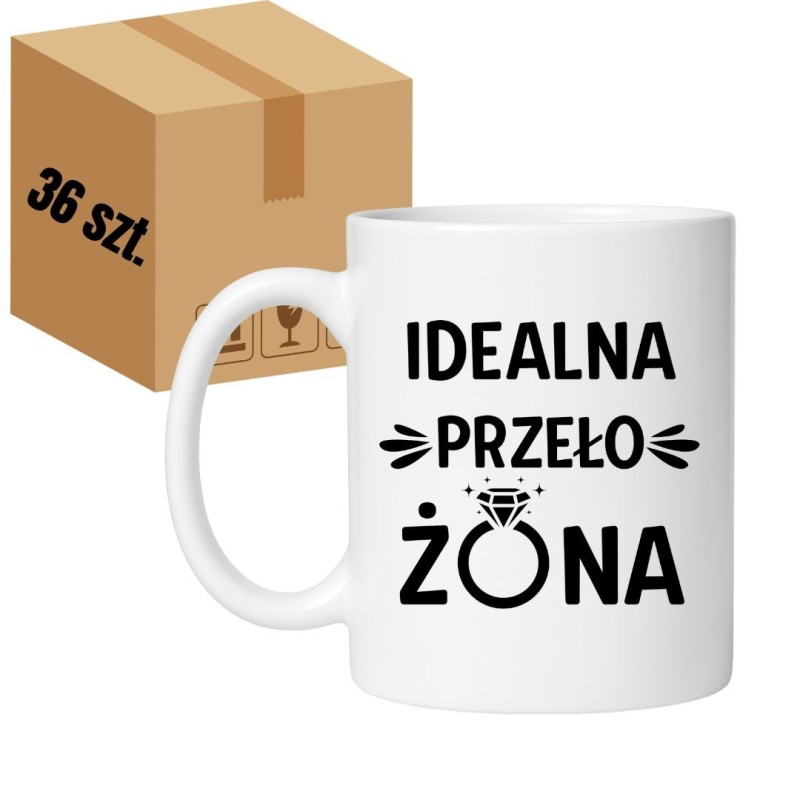 Kubek idealna przełożona żona – śmieszny prezent dla żony