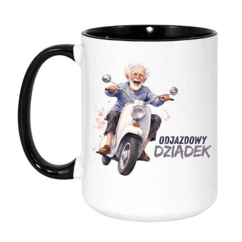 Kubek z napisem Odjazdowy Dziadek