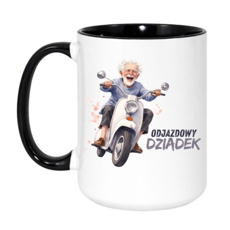 Kubek z napisem Odjazdowy Dziadek