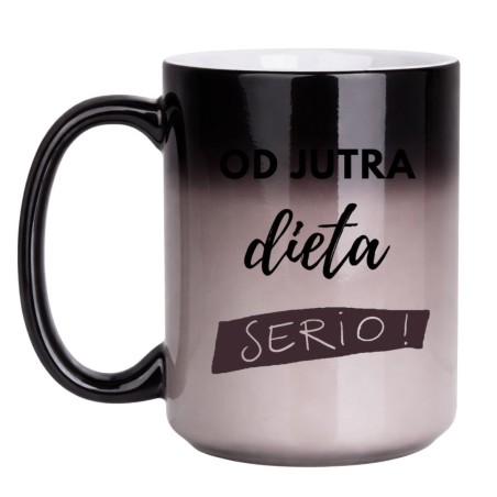 KUBEK "OD JUTRA DIETA" DUŻY MAGICZNY