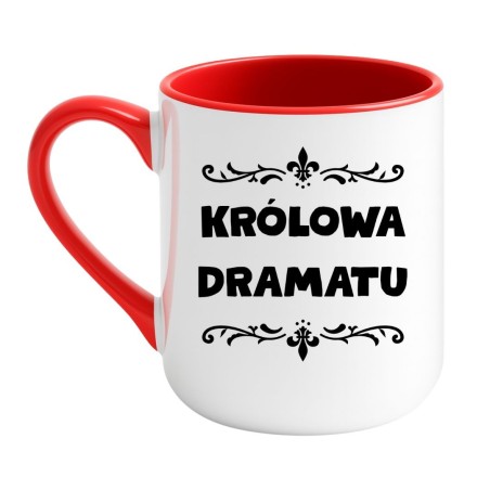 kubek Królowa dramatu humorystyczny kubek do kawy dla przyjaciółki