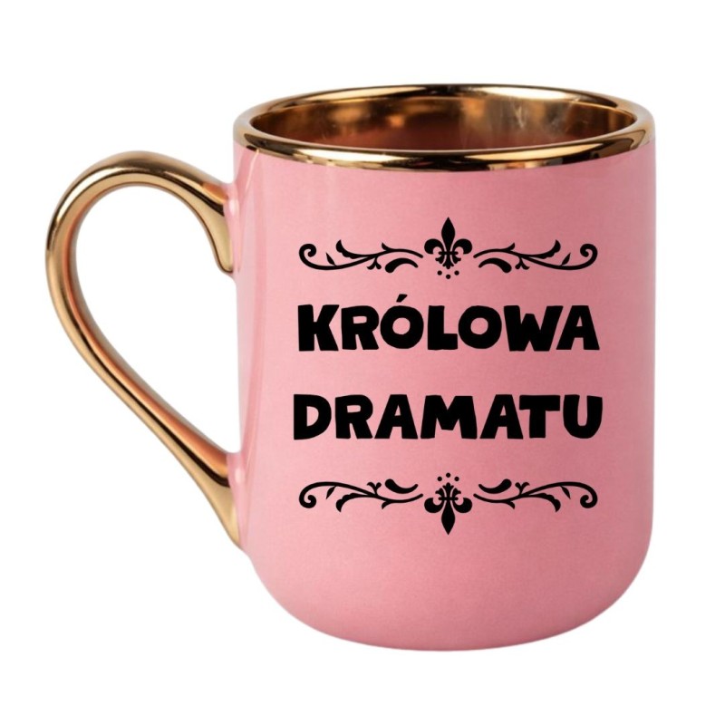 kubek Królowa dramatu minimalistyczny kubek z zabawnym napisem