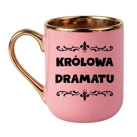kubek Królowa dramatu minimalistyczny kubek z zabawnym napisem