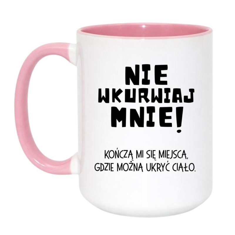 do kupienia kubek ceramiczny z wulgarnym żartem
