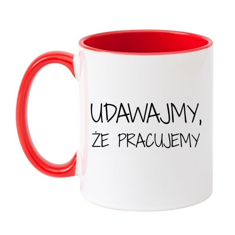 Humorystyczny kubek dla współpracownika z dystansem