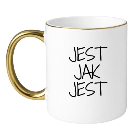 Śmieszny gadżet prezentowy w formie białego kubka