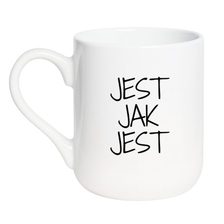 Kubek z nadrukiem dla osoby, która lubi życiowe teksty