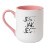 Kubek z tekstem Jest jak jest do domu i pracy