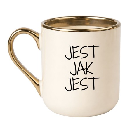 Kubek z napisem Jest jak jest jako prezent z humorem