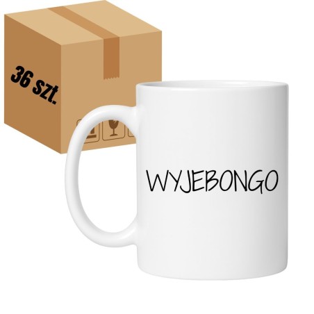36 x Kubek 330 ml z napisem WYJEBONGO | HURT