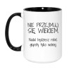 Śmieszny duży kubek 450 ml z napisem nie przejmuj się wiekiem