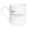 BIAŁY KUBEK Z DEFINICJĄ "SUKA"