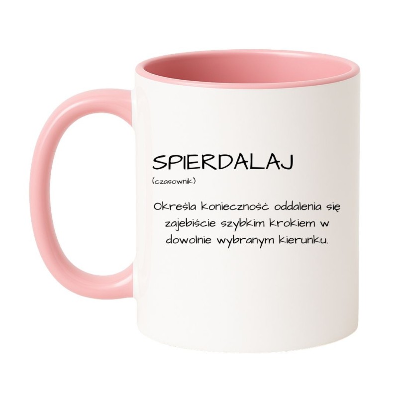 Kubek z definicją bez cenzury „Spierdalaj”