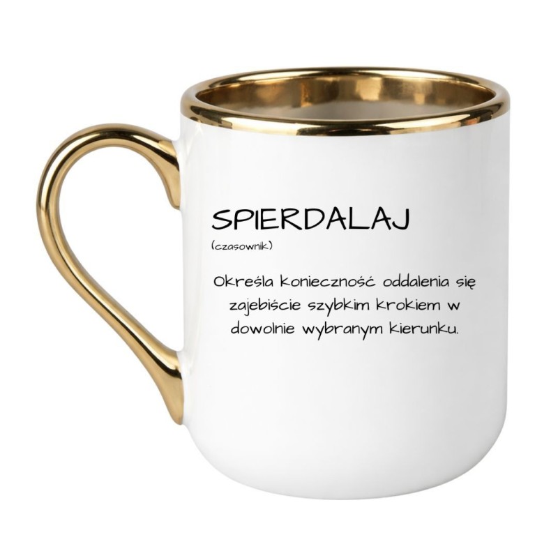 Kubek z definicją bez cenzury „Spierdalaj”