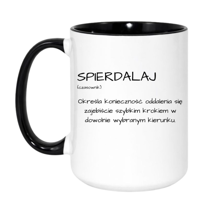 Kubek z definicją bez cenzury „Spierdalaj”