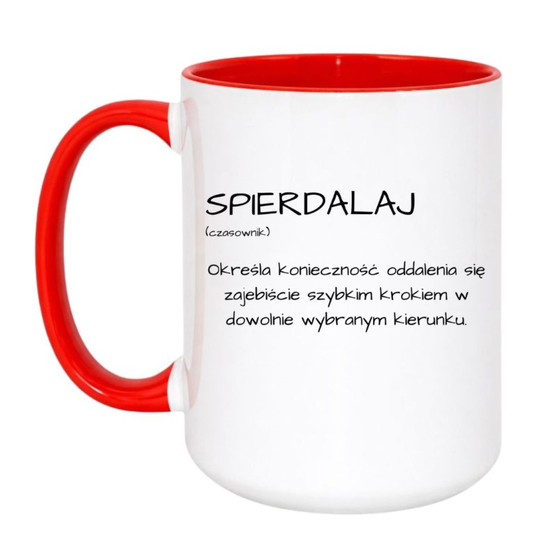 Kubek z definicją bez cenzury „Spierdalaj”