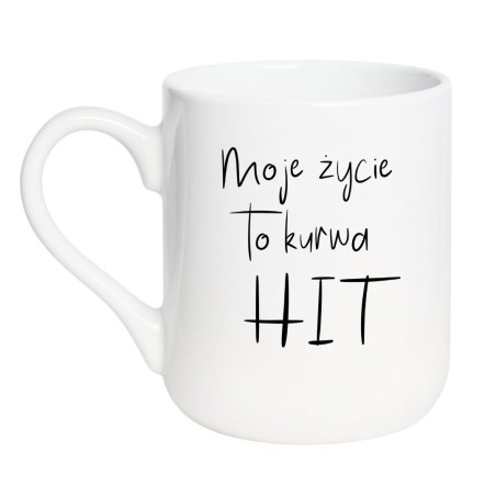 Kubek bez cenzury moje życie to kurwa hit – prezent z humorem