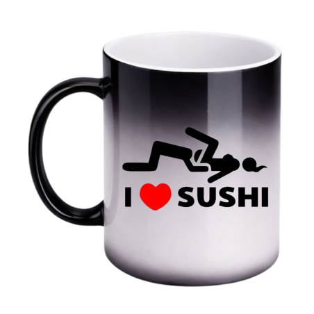 Kubek magiczny zmieniający kolor I LOVE SUSHI