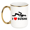 Kubek duży XXL 450 ml I LOVE SUSHI
