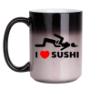 Kubek magiczny duży XXL 450 ml I LOVE SUSHI