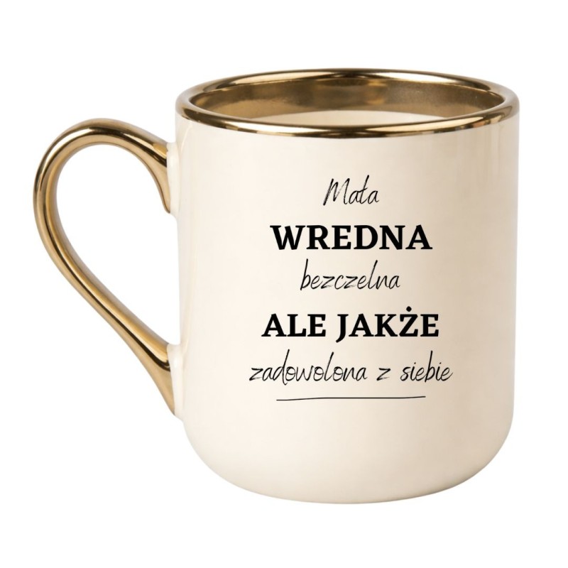 KUBEK "MAŁA WREDNA BEZCZELNA, ALE JAKŻE ZADOWOLONA Z SIEBIE"