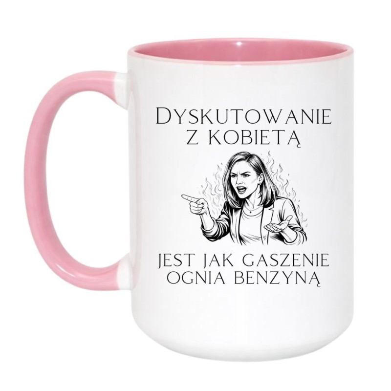 Kubek z napisem dla kobiety do biura lub domu, humorystyczny upominek