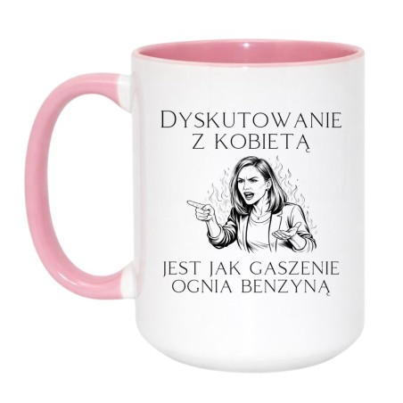 Kubek z napisem dla kobiety do biura lub domu, humorystyczny upominek